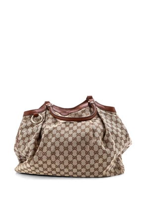 Gucci Pre-Owned Sukey GG Canvas with Leather Large tote bag - Brown