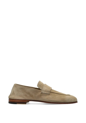 Eleventy suede strap loafers - Neutrals