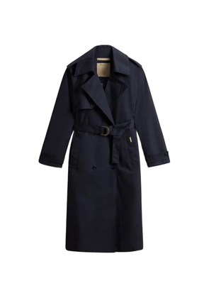 Woolrich double-breasted belted trench coat - Blue