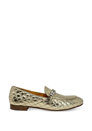 Madison.Maison quilted loafers - Gold