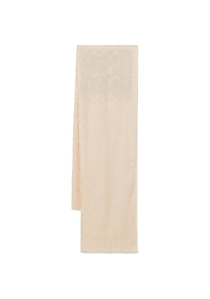 Coach monogram-pattern scarf - Neutrals