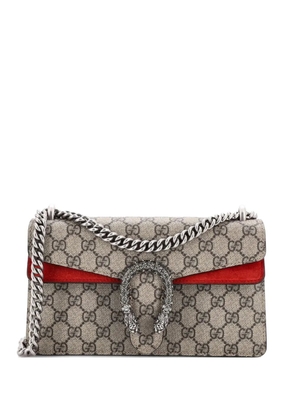 Gucci Pre-Owned Dionysus Bag GG Coated Canvas with Crystal Embellished Metal Small shoulder bag - Brown