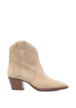 Anna F. pointed cowboy boots - Neutrals