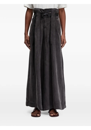 Osklen wide belt trousers - Grey