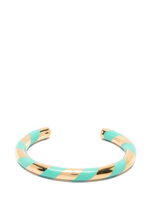 Aurelie Bidermann Positano striped bracelet - Gold