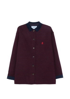 Prada striped embroidered jacket