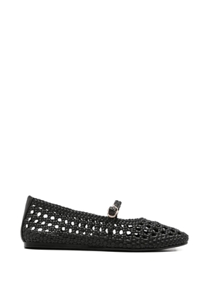 Zolfo woven strap ballet flats - Black