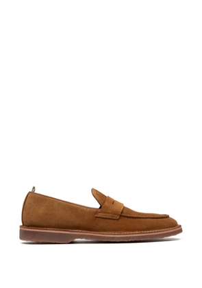 Officine Creative kent leather loafers - Brown