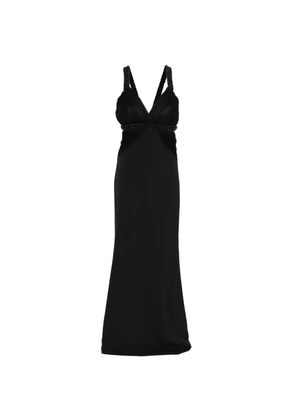 PRONOVIAS PARTY EDIT x Elisabetta Franchi Breksta V-neck maxi dress - Black