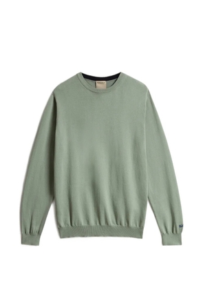 Woolrich logo-embroidered crew-neck sweatshirt - Green