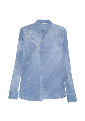 Faliero Sarti denim-effect shirt - Blue