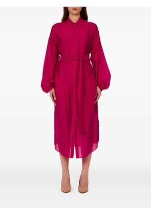 LIU JO balloon sleeve belted dress - Pink