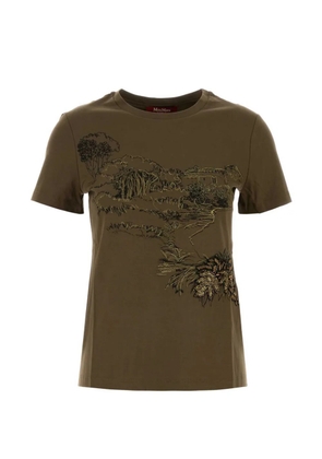Max Mara graphic T-shirt - Green