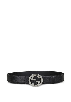 Gucci interlocking G buckle belt - Black