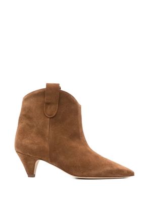 Anna F. point-toe ankle boots - Brown