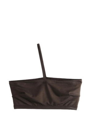 Baserange one-shoulder top - Brown