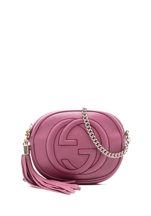 Gucci Pre-Owned 2016-2025 Mini Pebbled Calfskin Soho Chain crossbody bag - Pink