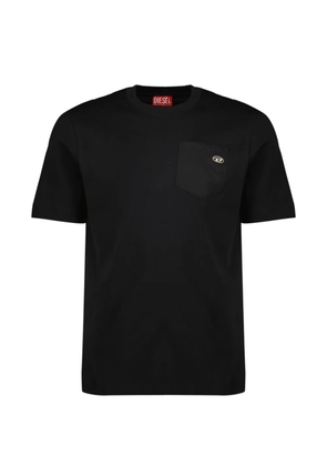 Diesel Oval-D embroidered T-shirt - Black