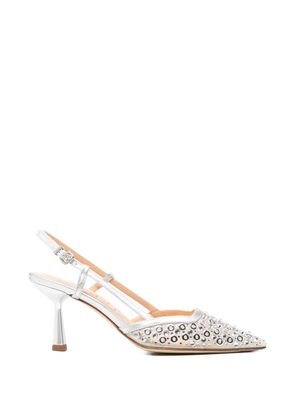 Chantal slingback heeled pumps - Silver