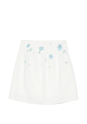 SHUSHU/TONG sequin-embellished mini skirt - White