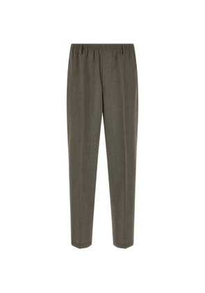 Cellar Door elasticated tapered trousers - Brown
