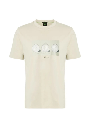 BOSS print short-sleeves T-shirt - Neutrals