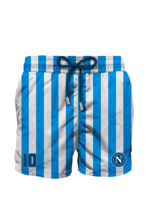MC2 Saint Barth striped drawstring swim shorts - Blue