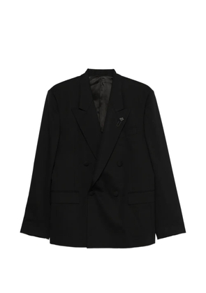 Lardini double-breasted blazer - Black