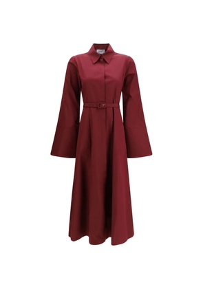 Gabriela Hearst Carmina belted midi dress - Red