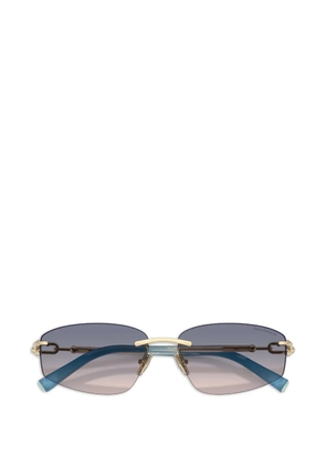 Tiffany & Co. rectangle-frame rimless sunglasses - Gold