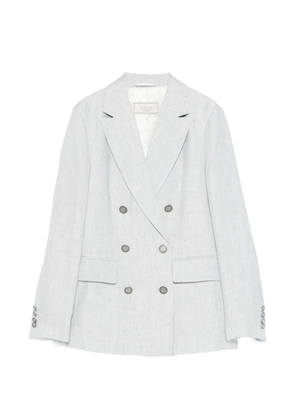 Peserico double-breasted pocket blazer - Grey