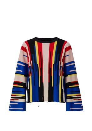 Phisique Du Role intarsia-knit top - Neutrals