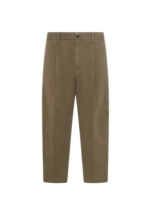 Nine In The Morning pleat-detail trousers - Green