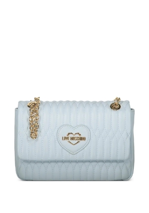 Love Moschino quilted heart shoulder bag - Blue