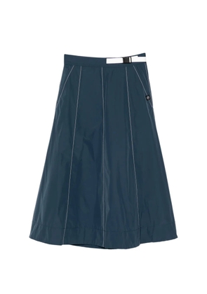 SPORT b. by agnès b. logo-patched A-line skirt - Blue