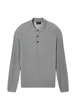 Emporio Armani textured sweater - Grey