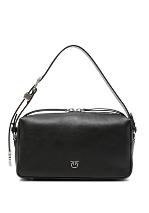 PINKO logo buckle shoulder bag - Black