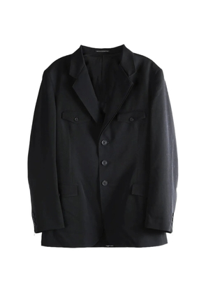 Yohji Yamamoto buttoned blazer - Black