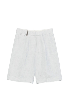 Peserico cuffed tailored shorts - Blue