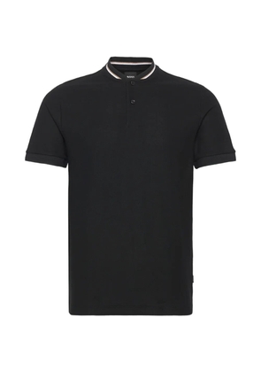 BOSS button T-shirt - Black
