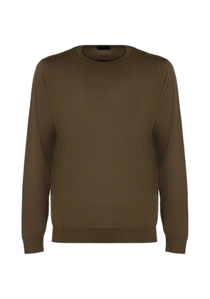Drumohr ribbed crew-neck sweatshirt - Green
