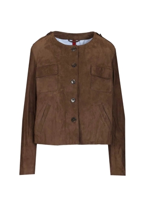 blusotto buttoned jacket - Brown