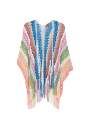 Missoni chevron fringed jacket - Blue