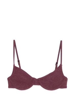 Bond-eye sparkle bikini top - Purple