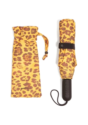 Bimba y Lola leopard-print umbrella - Yellow