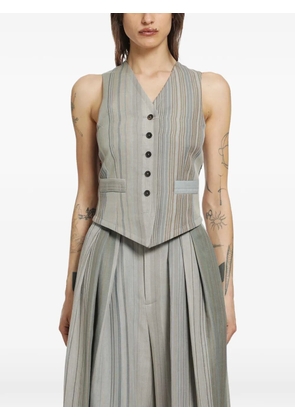 Vivienne Westwood liberty striped waistcoat - Grey