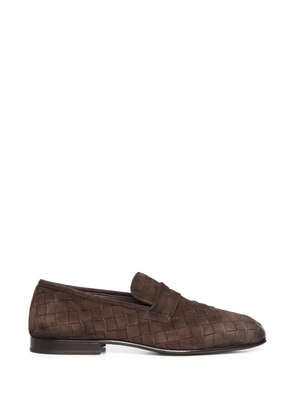Galliano suede loafers - Brown