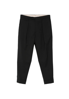 Berwich pleated cuffed trousers - Black