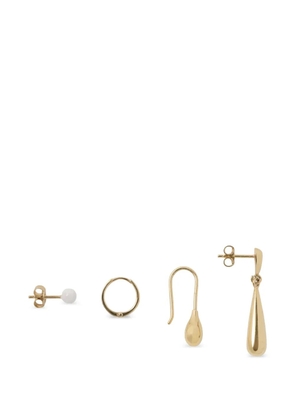LEMAIRE mismatched drop earrings - Gold