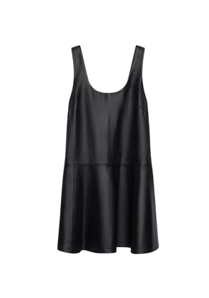 STAND STUDIO Thalia A-line leather mini dress - Black